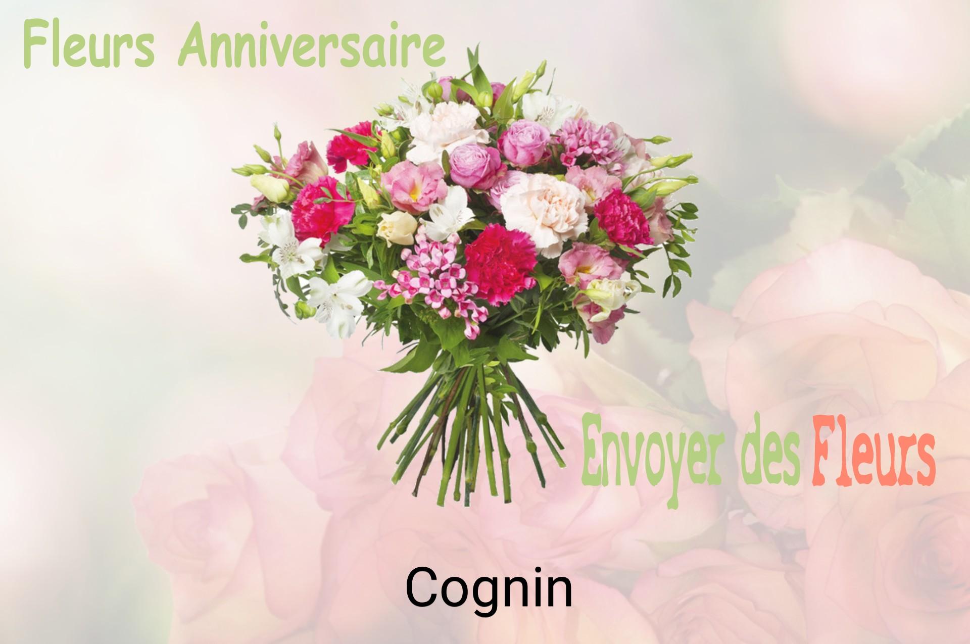 Bouquet de fleurs d’anniversaire livré à Cognin